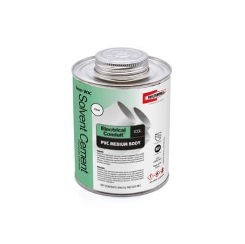 Rectorseal 1 Qt. Electrical Conduit 633L Low-VOC Solvent Cement, Gray