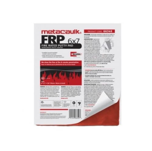 Rectorseal 6-in x 7-in Metacaulk Fire Rated Putty Pad