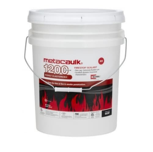 Rectorseal 5 Gal. Metacaulk 1200 Firestop Sealant, Caulk Grade, Red