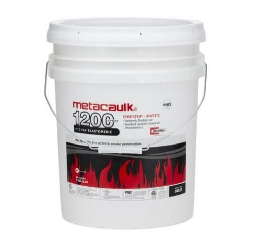 Rectorseal 5 Gal. Metacaulk 1200 Spray Firestop Sealant, Caulk Grade, White