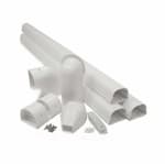 Rectorseal 12-ft Fortress Lineset Cover Wall Duct Kit, 3.5-in, White