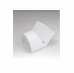Rectorseal 4.5-in Fortress Lineset Cover Vertical Ell, Inside, 45 Degree, White