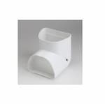 Rectorseal 4.5-in Fortress Lineset Cover Vertical Ell, Inside, 90 Degree, White