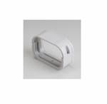 Rectorseal 3.75-in Slimduct Lineset Cover Flexible Adaptor, White