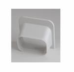 Rectorseal 5.5-in Slimduct Lineset Cover Soffit Inlet, White