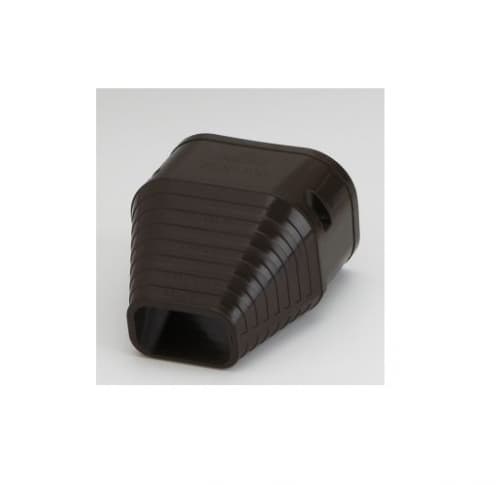 Rectorseal 3.75-in Slimduct Lineset Cover End Fitting, Brown