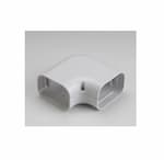 Rectorseal 3.75-in Slimduct Lineset Cover Flat Ell, 90 Degree, White