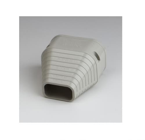 Rectorseal 3.75-in Slimduct Lineset Cover End Fitting, Ivory