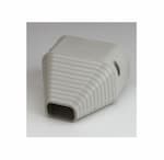 Rectorseal 5.5-in Slimduct Lineset Cover End Fitting, Ivory