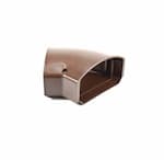 Rectorseal 4.5-in Cover Guard Lineset Cover Elbow, 45 Degree, Brown