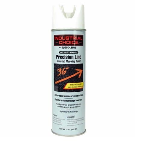 Rust-oleum 17 oz White M1600/M1800 Precision-Line Inverted Marking Paint