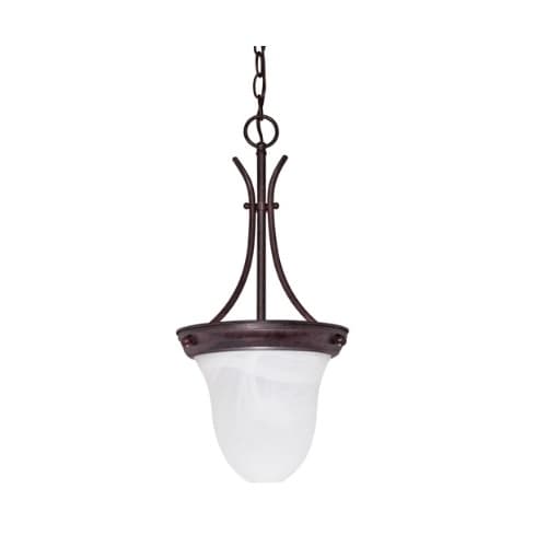 Nuvo 10" 100W Pendant Light w/ Alabaster Glass, Old Bronze