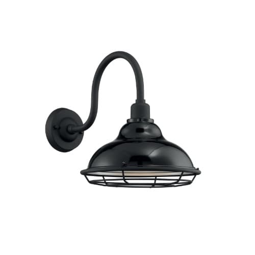 Nuvo 60W Newbridge Series Wall Sconce, Black & Silver