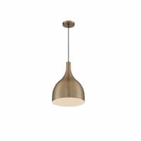 100W Bellcap Series Large Pendant Light, Burnished Brass