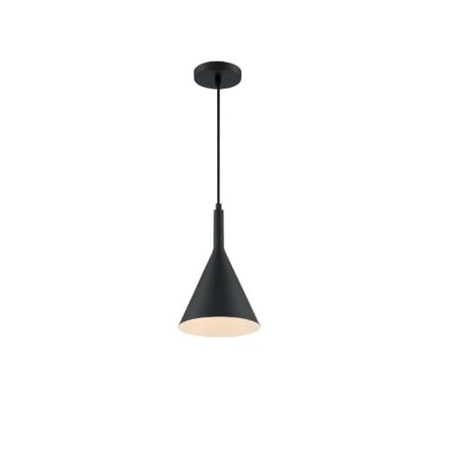 Nuvo 60W Lightcap Series Pendant Light, Matte Black