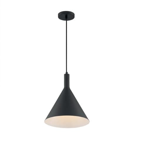 Nuvo 100W Lightcap Series Large Pendant Light, Matte Black