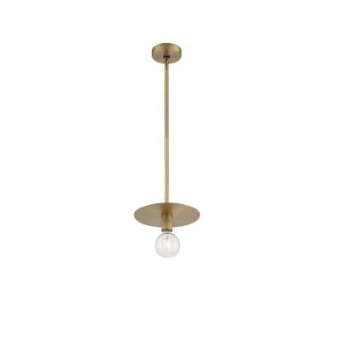 Nuvo 60W Bizet Series Mini Pendant Light, Vintage Brass