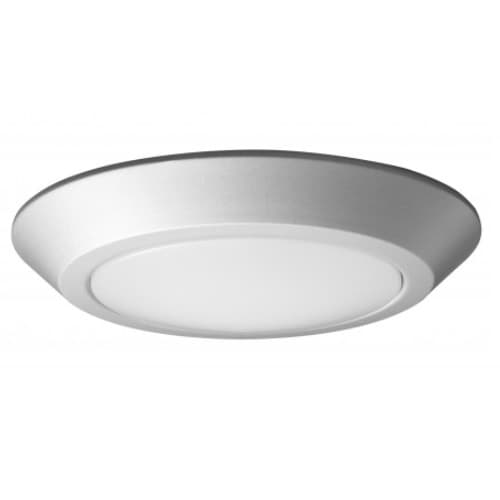 Satco 16.5W Round 7 Inch LED Flush Mount, Dimmable, 3000K, Brushed Nickel
