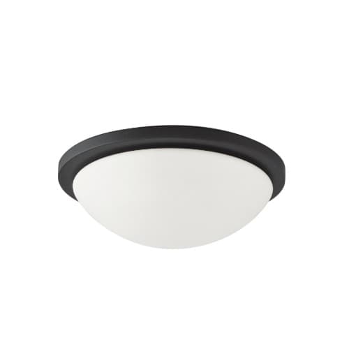 Nuvo 13" 18W LED Flush Mount Ceiling Light, Dimmable, 1530 lm, 3000K, Black