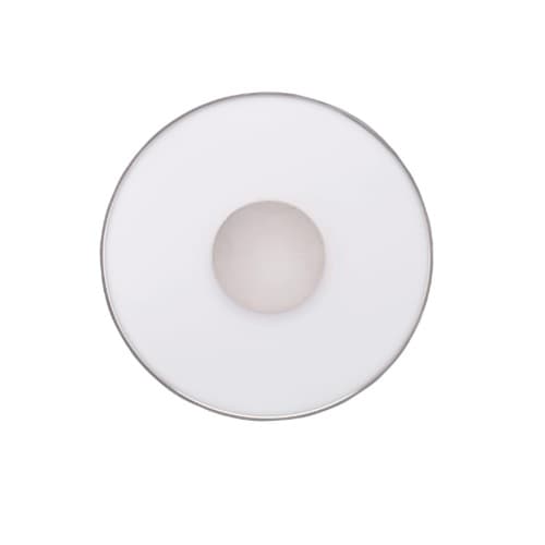 Nuvo 17" 31.5W LED Round Flush Mount Ceiling Light, Dim, 2200 lm, 3000K, Polished Nickel