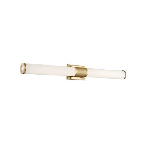 Nuvo 36" 39W LED Vanity Light w/ Frosted Acrylic Lens, Dim, 3315 lm, 3000K, Brushed Brass