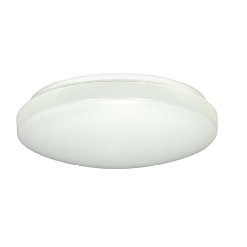 Nuvo 12.5W 11-in LED Flush Mount Light Fixture, 890 lm, 3000K, White