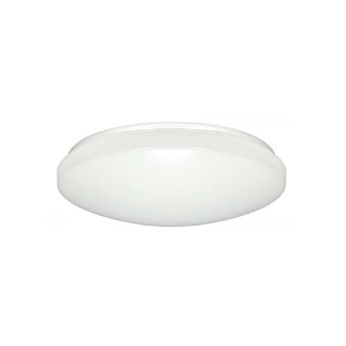 Satco 14-in 16.5W Flush Mount w/ Acrylic Lens, 1120 lm, 3000K, White