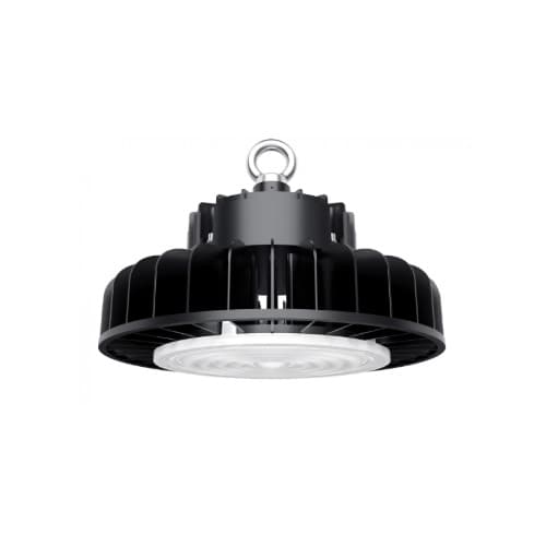 Satco 100W LED UFO High Bay, 250W MH Retrofit, 0-10V Dim, 13000 lm, 100V-277V, 4000K, Black