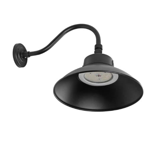 Nuvo Selectable Watt LED Gooseneck, Dim, 120-277V, CCT Select, Black