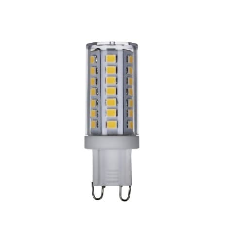 Satco 5W LED T4 Bulb, Non-Dimmable, G9, 550 lm, 120V, 3000K, Clear