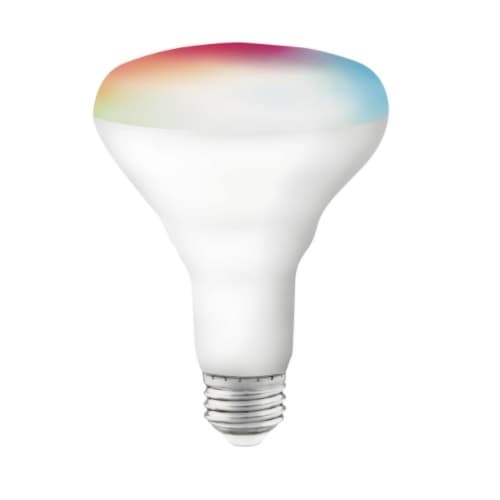 Satco 9.5W Smart LED BR30 Bulb, E26, 760 lm, 120V, RGB & Tunable White