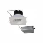 Satco 3.5-in 12W Direct-Wire LED Downlight, Square, Dimmable, 840 lm, 120V, 3000K, White