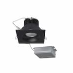 Satco 3.5-in 12W Direct-Wire LED Downlight, Square, Dimmable, 840 lm, 120V, 3000K, Black