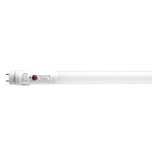 Satco 17W LED 4-ft T8 Tube w/ BBU, Type B, G13, 120-277V, SelectableCCT, WH