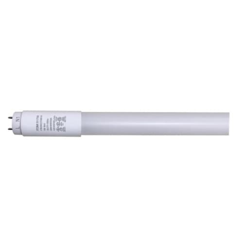 Satco 15W LED 4-ft T8 Tube, Type A/B, G13, 120V-277V, SelectableCCT, White