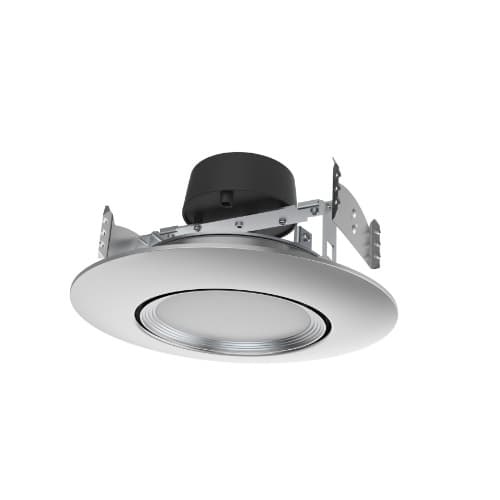 Satco 10.5W LED Retrofit Downlight, Gimbaled, Dimmable, 800 lm, 120V, Nickel