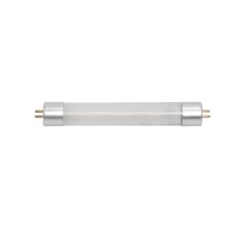 Satco 6-in 2W LED T5 Tube Light, Direct-Wire, Dual End, G5, 150 lm, 120V-277V, 6500K