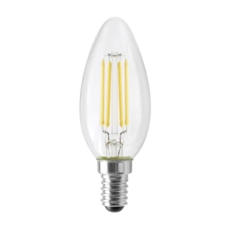 Satco 4.5W LED B11 Bulb, E14, Dimmable, 350 lm, 120V, Clear, 4000K