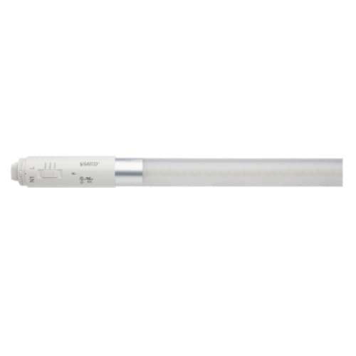 Satco 26W LED T8 Tube, Type B, Single, Double-Ended, 120-277V, SelectCCT, WH