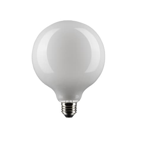 Satco 8W LED G40 Bulb, Dimmable, E26, 800 lm, 120V, 4000K, White