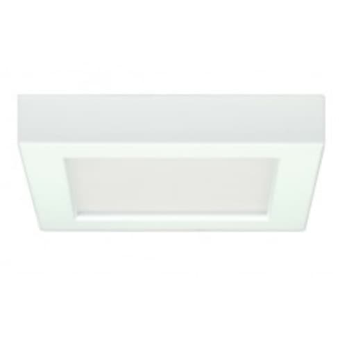 Satco 10.5W Square 5.5 Inch LED Flush Mount, Dimmable, 4000K, White