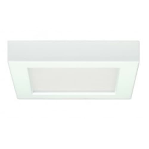 Satco 10.5W Square 5.5 Inch LED Flush Mount, Dimmable, 5000K, White