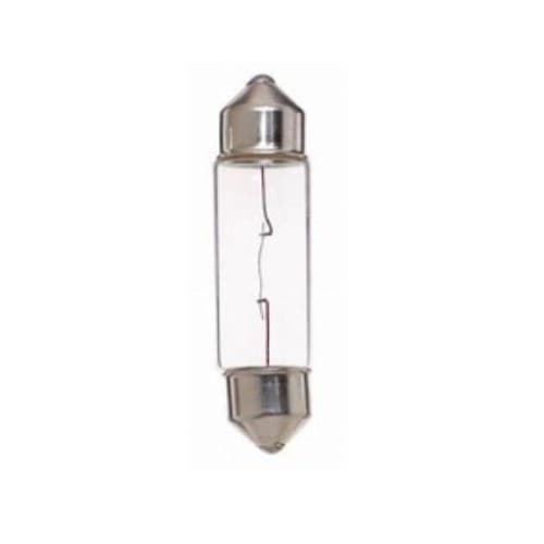 Satco 2W LED Miniature Indicator Festoon Bulb, T3, 12V, 3000K, Clear