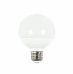 Satco 4W LED G25 Bulb, 40W Inc. Retrofit, E26, 360 lm, 120V, 5000K, White