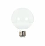 Satco 4W LED G25 Bulb, 40W Inc. Retrofit, E26, 360 lm, 120V, 4000K, White