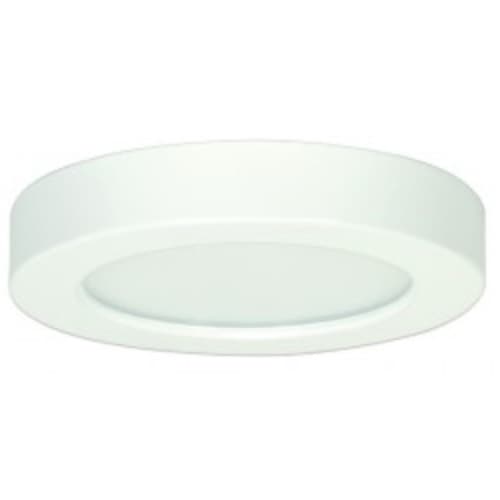 Satco 10.5W Round 5.5" LED Flush Mount, Dimmable, 2700K, 90 CRI, White