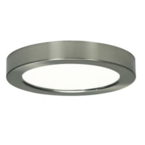 Satco 13.5W 7-in LED Blink Round Flush Mount, 120V, 2700K, Brushed Nickel