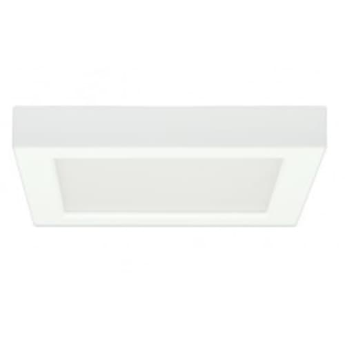 Satco 13.5W Square 7 Inch LED Flush Mount, Dimmable, 3000K, 90 CRI, White