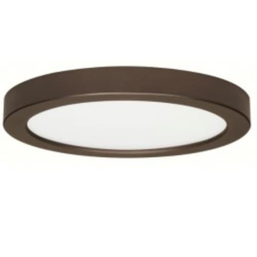 Satco 18.5W 9-in LED Blink Round Flush Mount, 120V, 2700K, Bronze