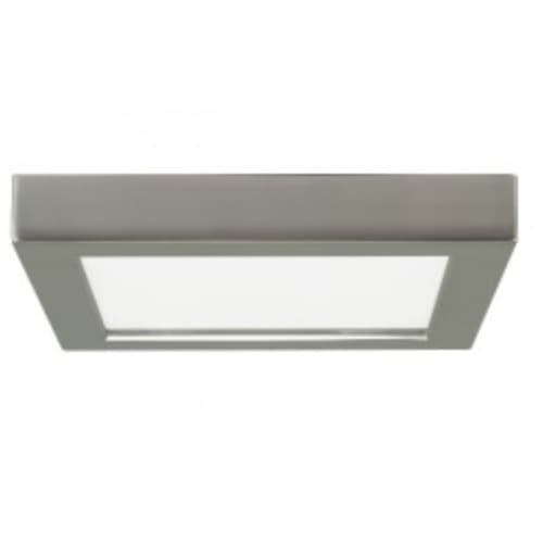 Satco 18.5W 9-in LED Blink Square Flush Mount, 120V, 2700K, Brushed Nickel